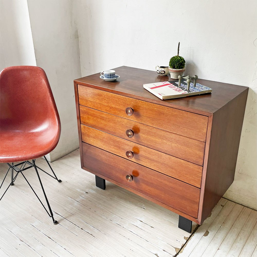ハーマンミラー Herman Miller ネルソンベーシックキャビネット Nelson Basic Cabinet Series 4ドロワー チェスト ビンテージ ジョージ・ネルソン ミッドセンチュリー ★