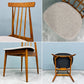 スタンダードトレード STANDARD TRADE コムバックチェア Comb Back Chair CHR-05A ダイニングチェア ファブリック 定価￥88,000- ◎