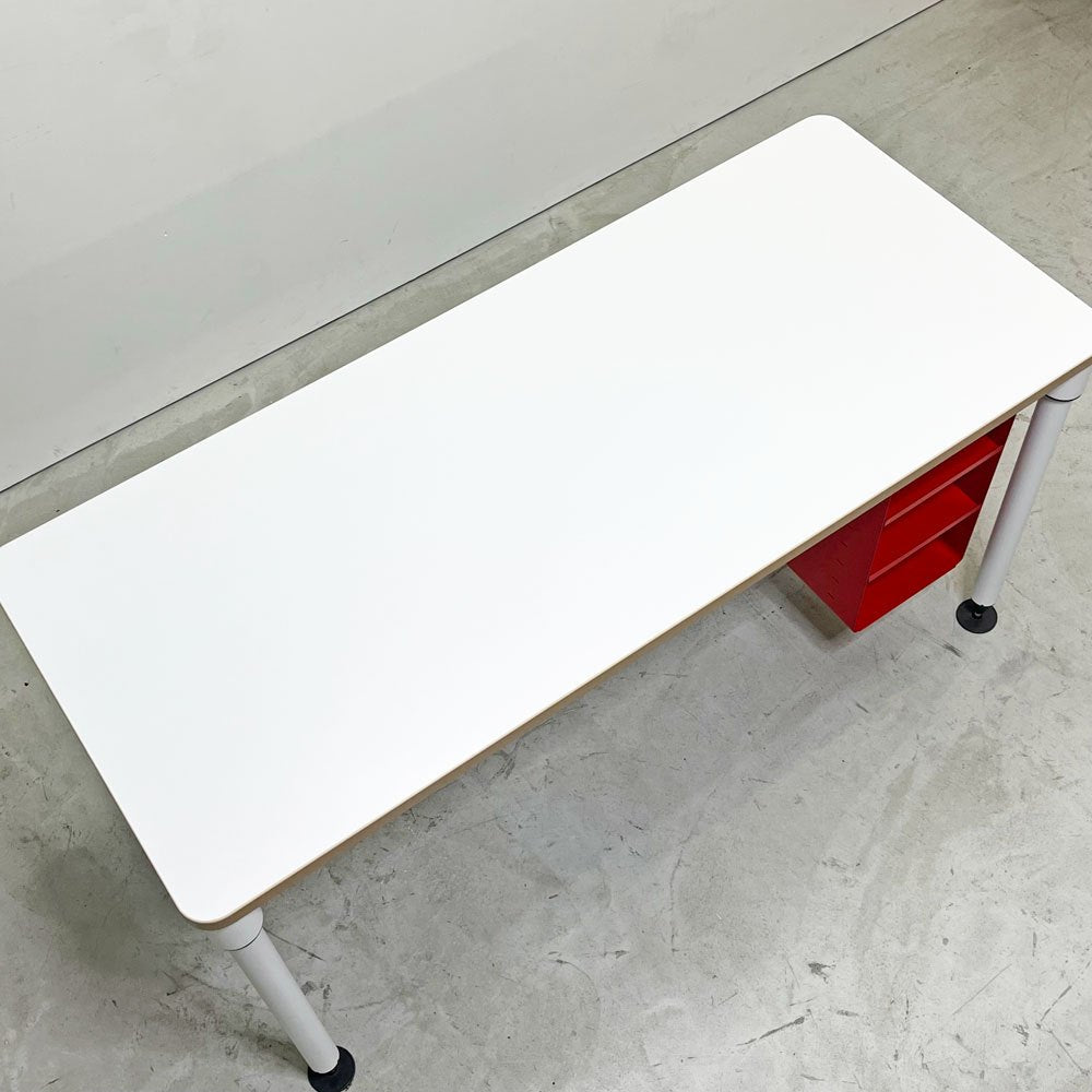 ハーマンミラー Herman Miller センス SENSE テーブルシステムデスク ワークデスク ラック付き ダニエル・コルブ 廃番 ●