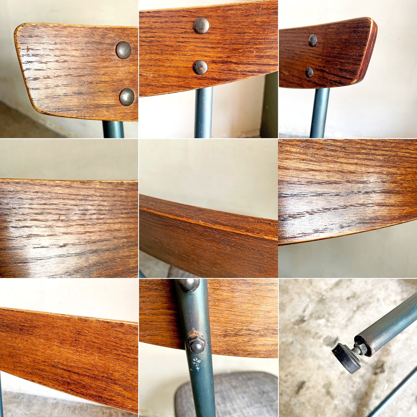 アクメファニチャー ACME Furniture グランドビュー チェア GRANDVIEW CHAIR ダイニングチェア ファブリック グレー系 アイアン脚 廃番ア ■