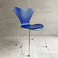 フリッツハンセン Fritz Hansen セブンチェア カラードアッシュ アイブルー AI BLUE スタッキングチェア アルネ・ヤコブセン 廃番カラー デンマーク 北欧家具 A ♪