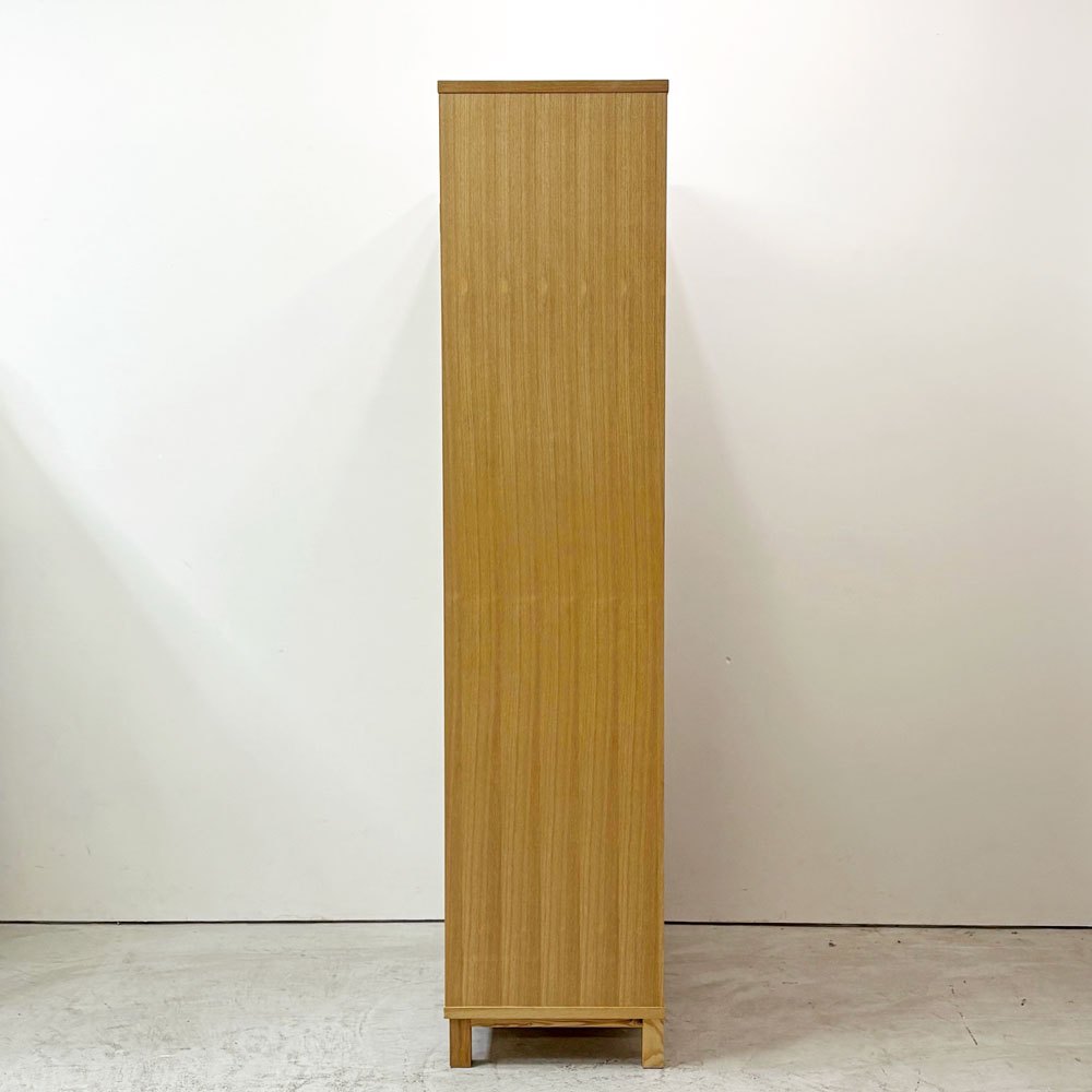 無印良品 MUJI タモ材 組み合わせて使える木製収納 ミドルタイプ H175.5cm D40cm 本棚 ブックシェルフ ●
