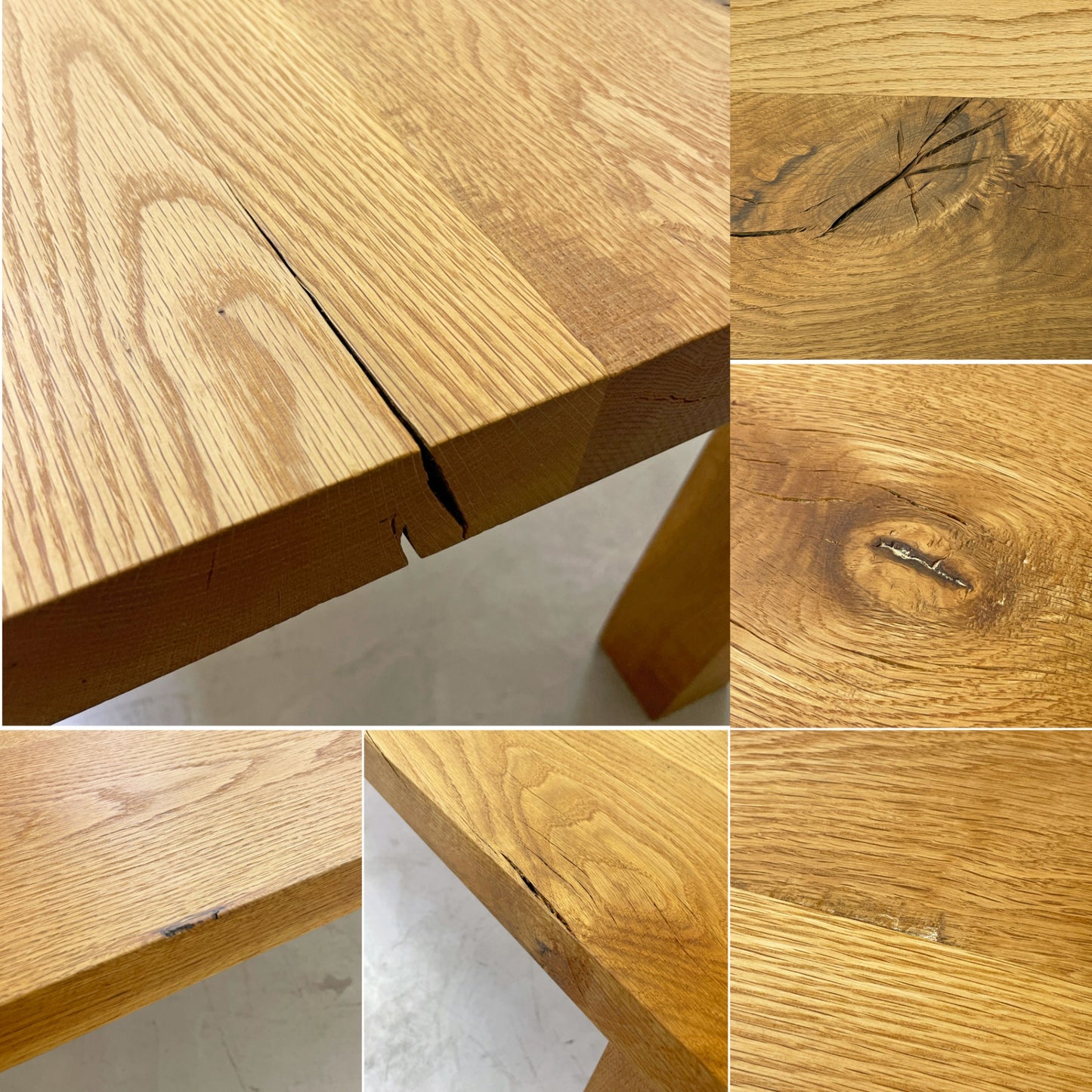 トラックファニチャー TRUCK FURNITURE OAK TABLE ダイニングテーブル ホワイトオーク無垢材 W200cm 定価約¥484,000 - ●