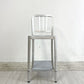 ネイビーバースツール Navy BarStool カウンターチェア リプロダクト アルミニウム インダストリアル デザイン 脚部カット品 H94cm A ●