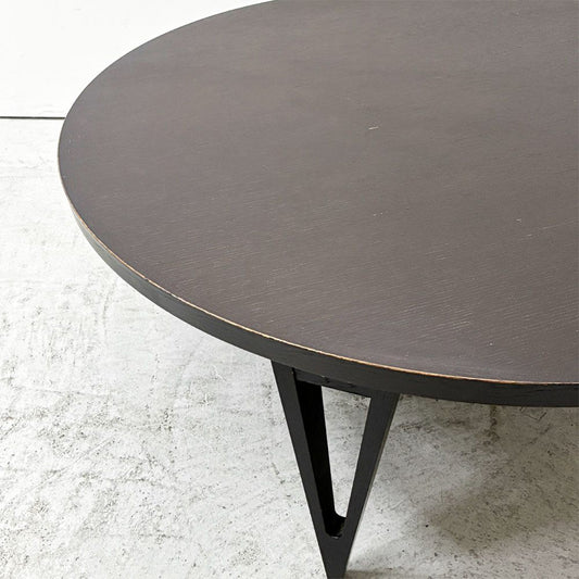 アクタス ACTUS FK-1 こたつローテーブル リビングテーブル ウォールナット材 ラウンド Φ100cm ヒーター付き コード欠品 布団欠品 飛騨産業 参考定価￥237,600- ●