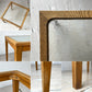 トラックファニチャー TRUCK FURNITURE GT SIDE TABLE サイドテーブル コーヒーテーブル ナラ無垢材 ガラス天板 定価￥53.900- ★