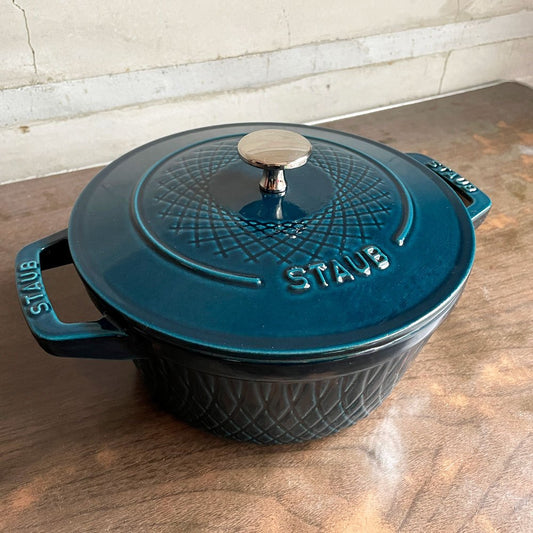 ストウブ STAUB ツイストココット ラウンド 両手鍋 ラメール 20cm 鋳物 キャセロール ガス オーブン IH対応 フランス ♪
