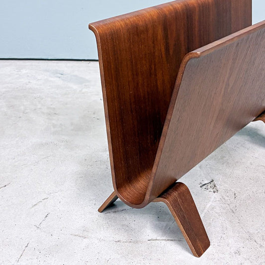 サイトーウッド SAITO WOOD ウォールナット プライウッド マガジンラック ミッドセンチュリーデザイン ◎