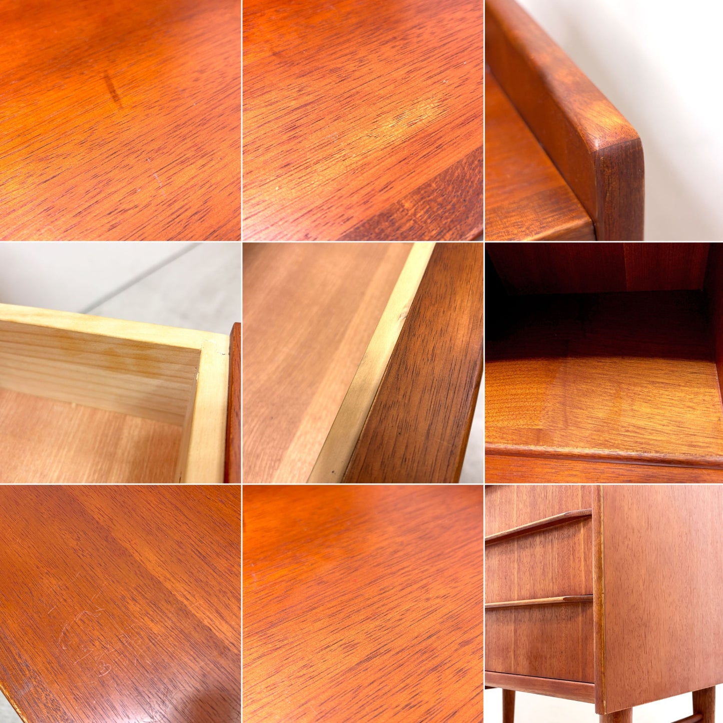 アクタス ACTUS ハンドワーク・ファニチャー Hand Work Furniture ライティングビューロー  マホガニー材 W80cm 北欧スタイル ●