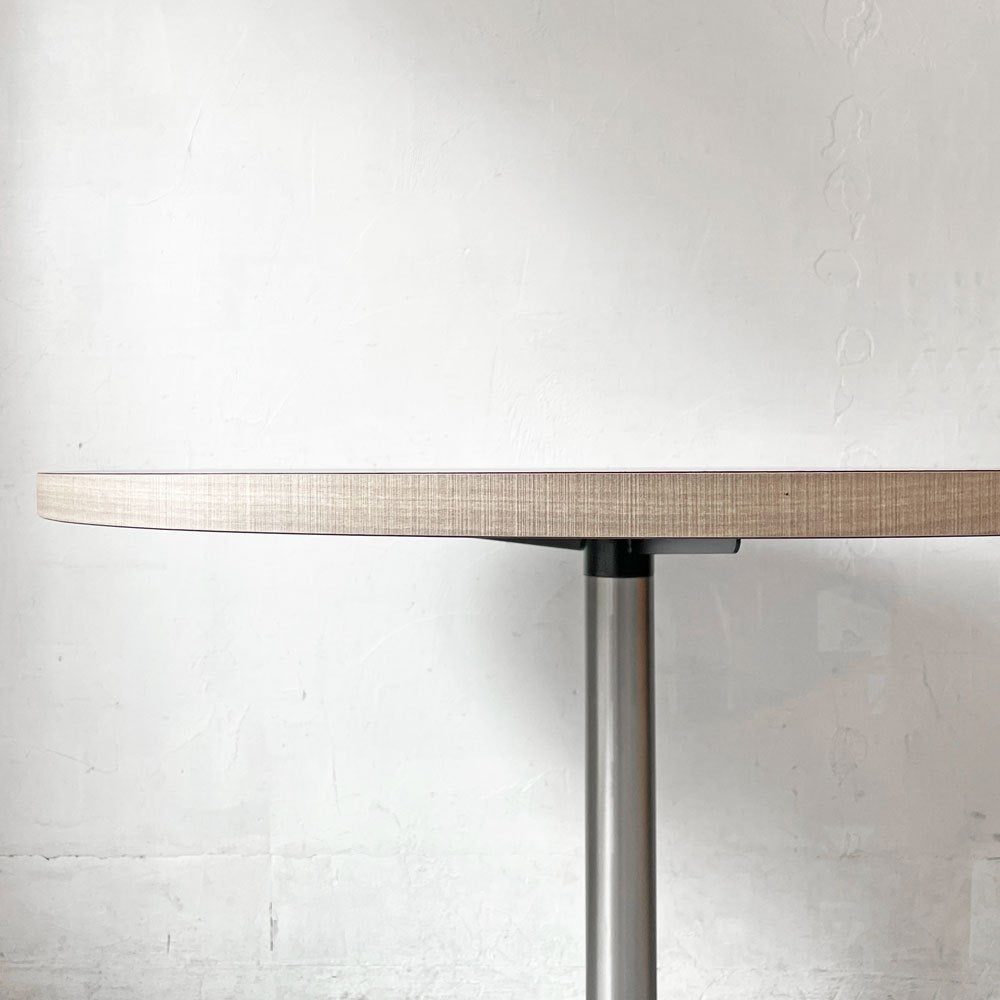 モダンデザイン ラウンド カフェテーブル Round CafeTable ダイニングテーブル Φ90㎝ スチールレッグ アジャスター付き ★