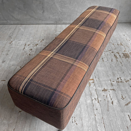 クラッシュゲート CRASH GATE タブレザーワークス tabu Leather Works チェルシー CHELSEA ベンチ 2Pスツール チェック柄 廃番 ♪