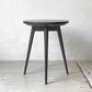 冨士ファニチア FUJI FURNITURE ナギ Nagi サイドテーブル T04510S オーク材 ダークブラウン 天板Φ40cm 小林幹也 ★
