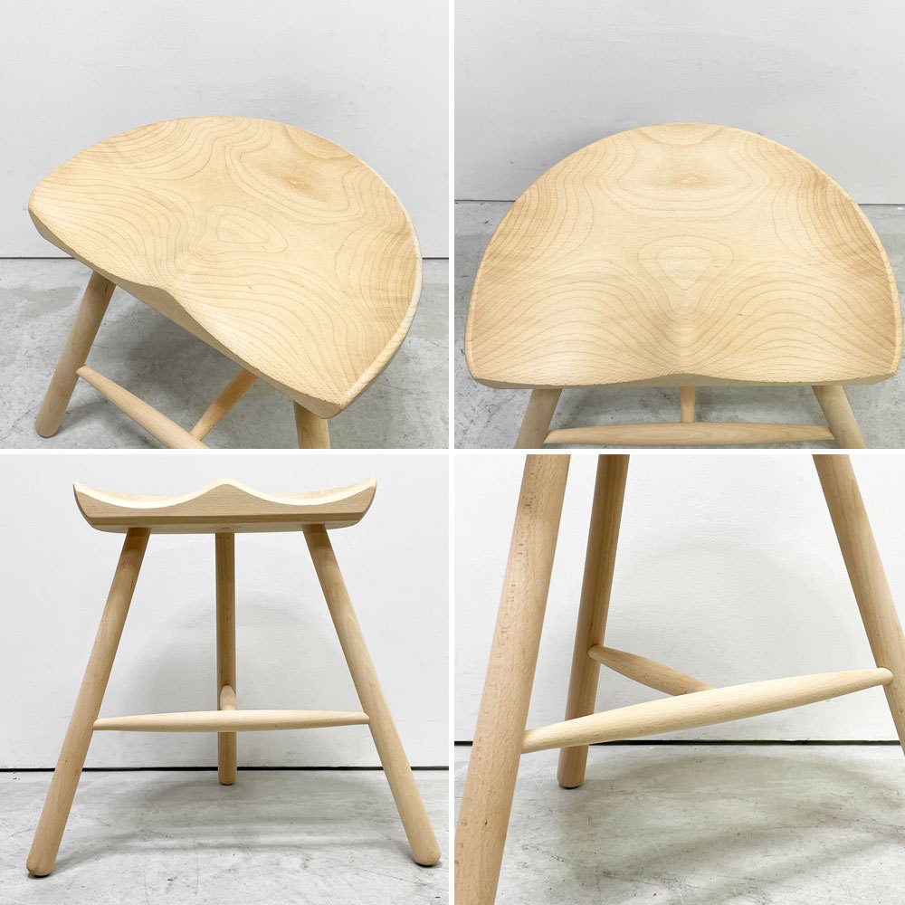ワーナー Werner シューメーカーチェア Shoemaker Chair NO.49 スツール ビーチ材 ソープフィニッシュ ラーズ・ワーナー デンマーク 北欧家具 ●