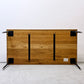 ニコアンド ファニチャーアンドサプライ niko and ... FURNITURE & SUPPLY ホワイトオークシリーズ ダイニングテーブル オーク無垢材 アイアン W155cm ●