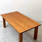日田工芸 Hita Craft チーク 無垢集成材 伊勢丹オリジナル ダイニングテーブル 角脚 ジャパンビンテージ W165cm ●