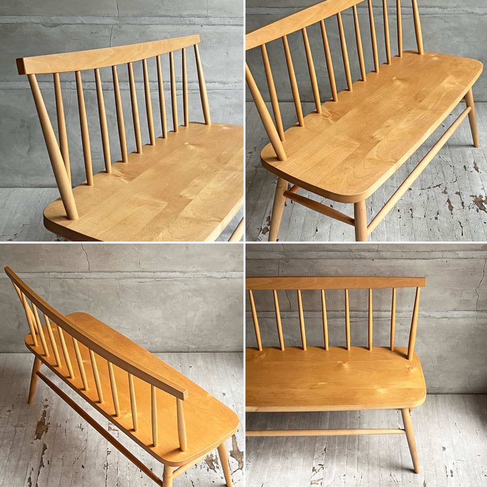 モモナチュラル MoMo natural マレ ST ベンチ  MARE ST BENCH アルダー材 ナチュラル カントリースタイル 定価 44,000- ♪