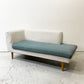 モモナチュラル Momo natural アルネ レイドバック ベンチ ARNE LAID-BACK BENCH コーナーベンチ CORNER BENCH 左片アーム リビングダイニングソファ 2P 2人掛け ベージュカラー ファブリック カバーリング アルダー材 ●
