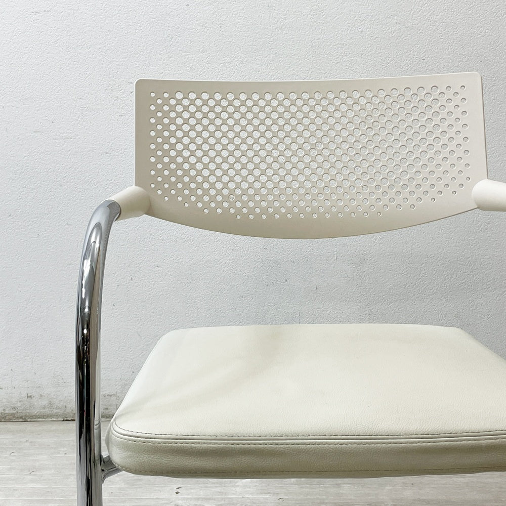 ヴィトラ vitra ビザビ2 Visavis2 アームチェア デスクチェア カンティレバー スタッキング不可仕様 アントニオ・チッテリオ ●