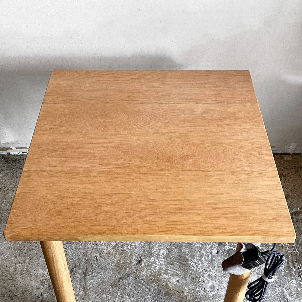 無印良品 MUJI 木製テーブル ダイニングこたつ オーク材 W80cm ナチュラルスタイル ■