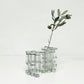 ツェツェアソシエ Tse＆Tse associees 四月の花器 S 花瓶 ガラス 亜鉛メッキ合金 箱付き 定価￥26,400- フランス ●