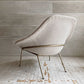 ウエストエルム West Elm ロワン ROWAN ラウンジチェア イージーチェア＆オットマン ベージュ系 ファブリック モダンデザイン ♪