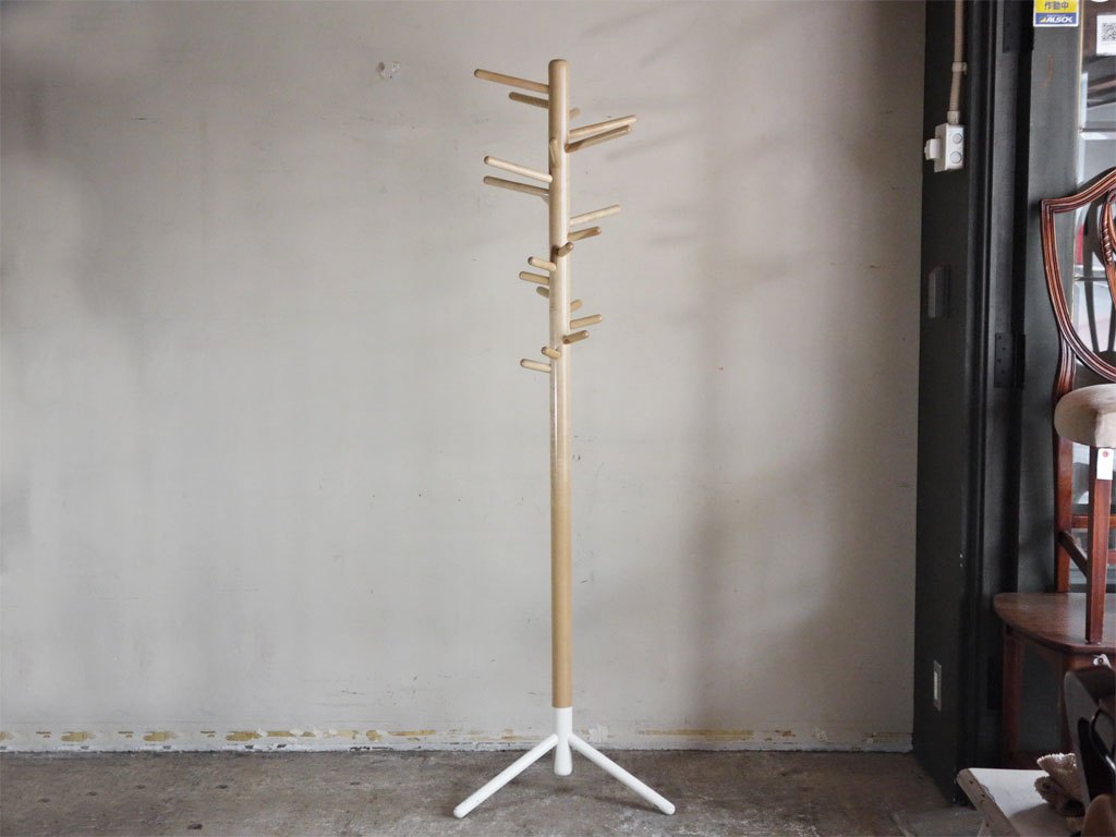 アルテック artek コートスタンド 160 CLOTHES TREE バーチ材 スチール ホワイトラッカー アンナ=マイヤ・ヤーティネン 北欧 フィンランド ■