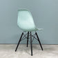 ハーマンミラー HermanMiller サイドシェルチェア ドゥエルレッグ DSW アクアスカイ × エボニー ポリプロピレン製 イームズ ミッドセンチュリー B ◎
