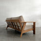 木蔵 BOKURA SP-SOFA01 3人掛けソファ レッドオーク材 W184cm カバーリングファブリック オフホワイト系 定価￥186,890-以上 〓