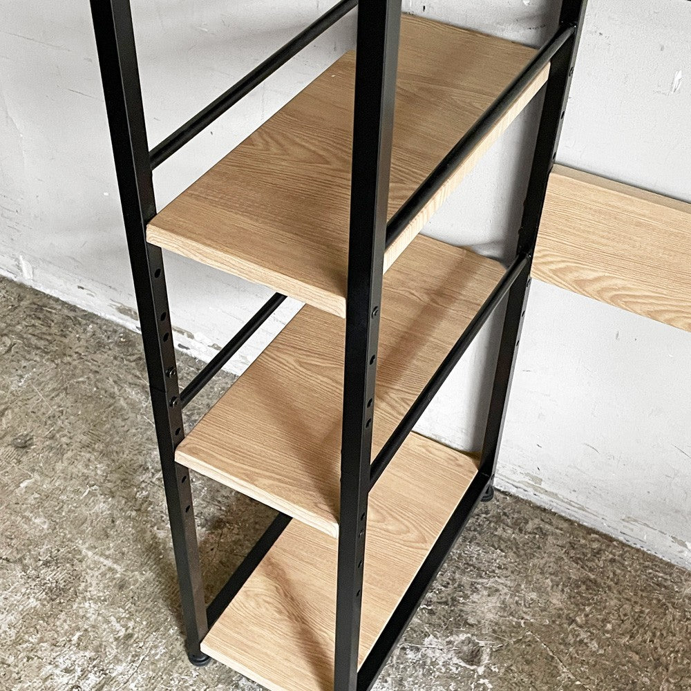 ニッセン nissen ダストボックス上キッチンカウンター 作業台 ブラック×ナチュラル 定価¥13,090- ■