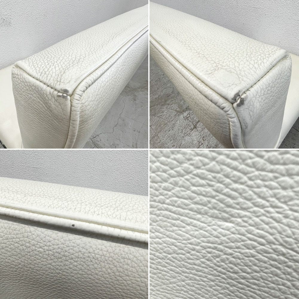 フェンディ・カーサ FENDI CASA エー・ビー・デュアメル AB Duhamel ダイニングチェア 本牛革 オフホワイト 参考価格 約45万～65万の品 B 〓