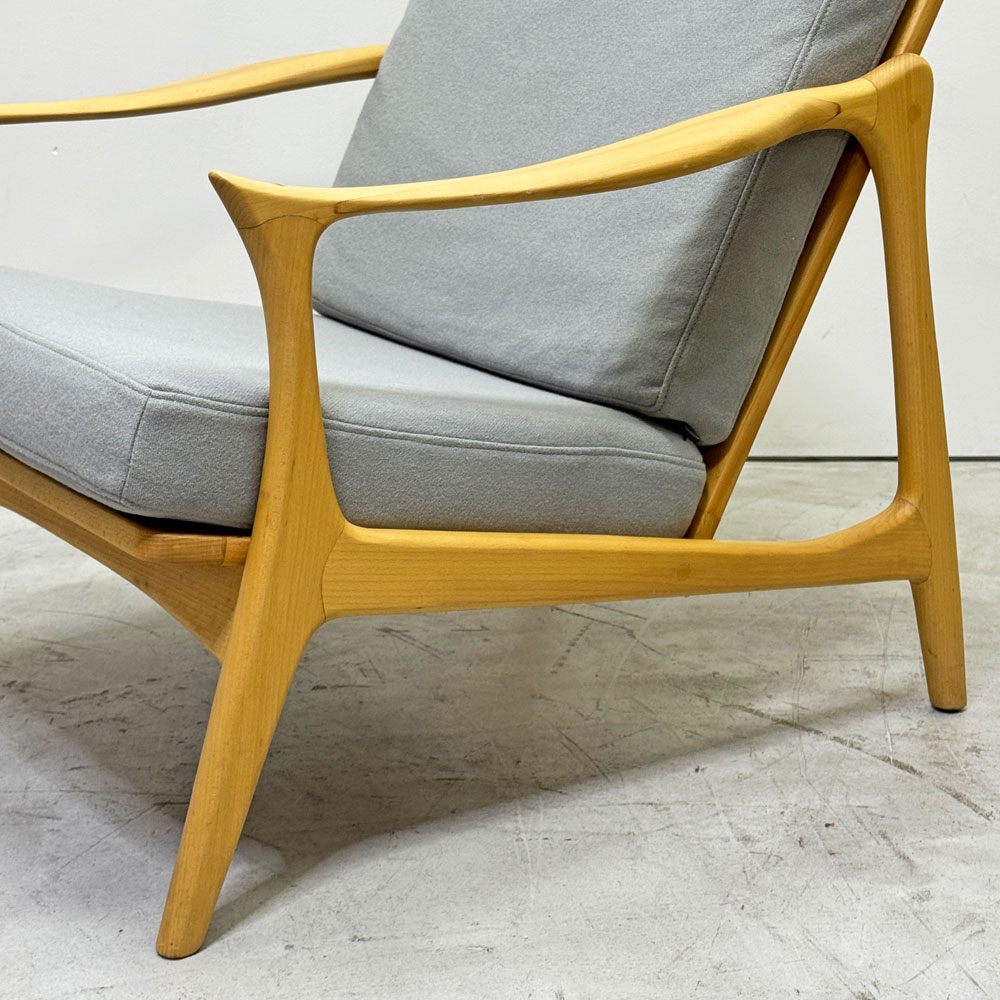 ノードソファ nordo sofa No.711 アームチェア 1人掛け 1P ソファ フレデリック・カイザー Fredrik Kayser メープル材 ファブリックシート リプロダクト ●