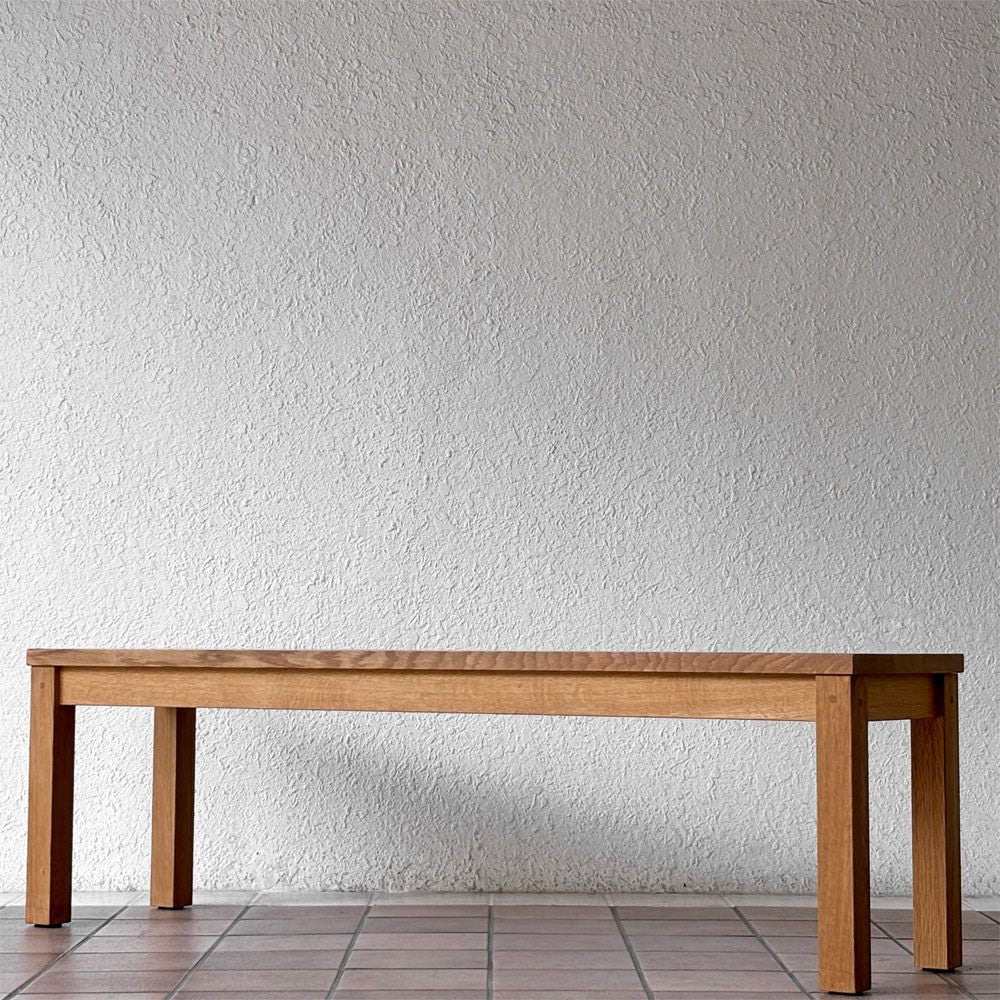 アクタス ACTUS レン REN ベンチ オーク無垢材 ローボード ナチュラルモダン シンプルデザイン W140cm ◇