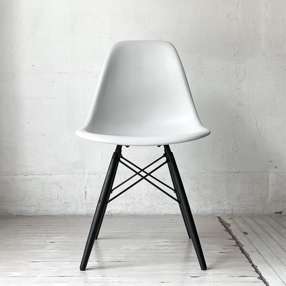 ハーマンミラー HermanMiller サイドシェルチェア アルパイン×エボニー ドゥエルレッグ  ポリプロピレン製 イームズ ミッドセンチュリー B ★