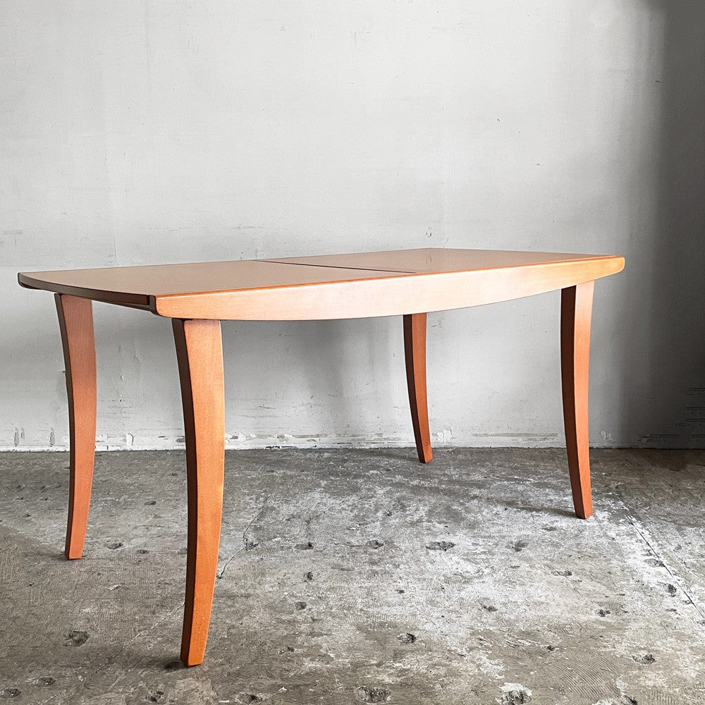 カリガリス Calligaris エクステンション ダイニングテーブル 伸長式 蛇腹 チェリー材 W147~222cm イタリアモダン ■