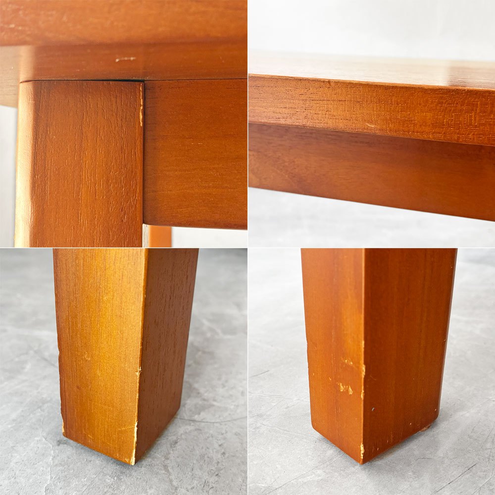 スキャンティーク SCANTEAK モノ MONO ダイニングテーブル チーク無垢材 W150cm 美品 北欧スタイル ★