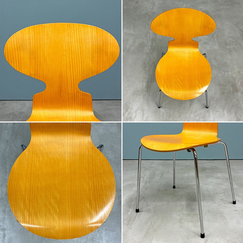 フリッツハンセン Fritz Hansen 3101 アリンコチェア アントチェア 4本脚 ナチュラルビーチ ラッカー仕上げ アルネ・ヤコブセン J ◎