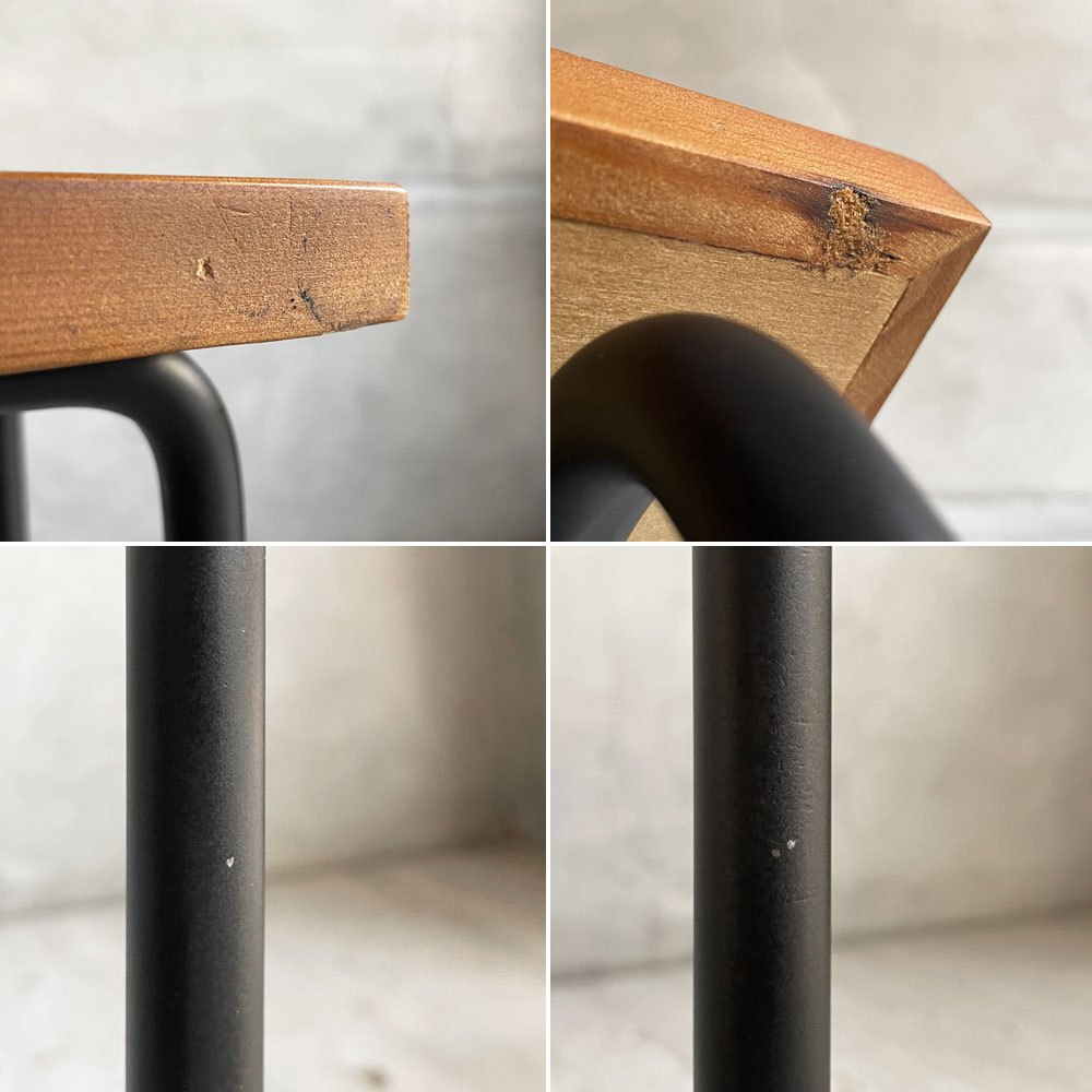 クラッシュゲート CRASH GATE ノットアンティークス Knot antique チャイ2 サイドテーブル CHAYⅡ SIDE TABLE パイン古材 スチール 関家具 定価￥¥19,250- ♪