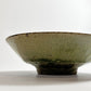 清岡幸道 青灰オリーブ 平小鉢 陶器 15cm 現代作家 民芸 うつわ ★