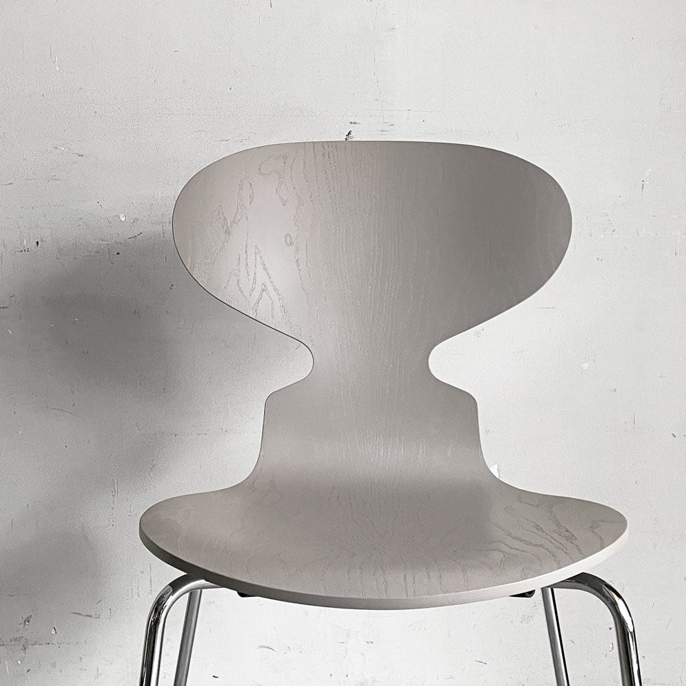 フリッツハンセン Fritz Hansen アントチェア ANT CHAIR 4本脚 ディープクレイ カラードアッシュ アルネ・ヤコブセン デンマーク 美品 ■