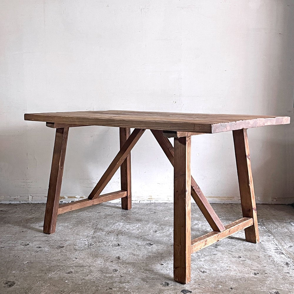 ダルトン DULTON ダイニングテーブル DINING TABLE S XP-001S 無垢古材 W138cm ビンテージスタイル ■