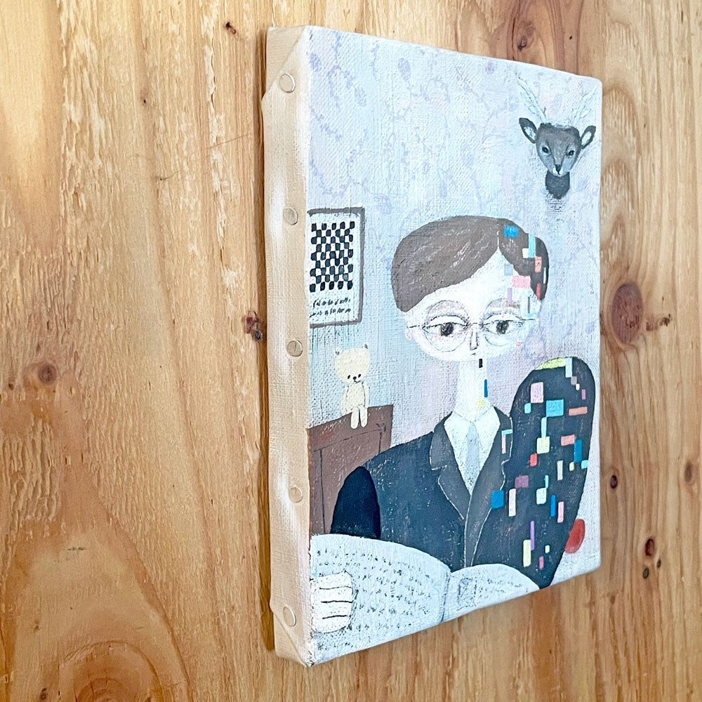 きたしまたくや　「変身」2019 パネル 14×18cm サインあり 現代作家 ■