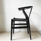 カールハンセン＆サン Carl Hansen & Son CH24 Yチェア ブラックラッカー × ブラックペーパーコード ハンス・J・ウェグナー ビーチ材 北欧家具 定価￥118,800- B ★