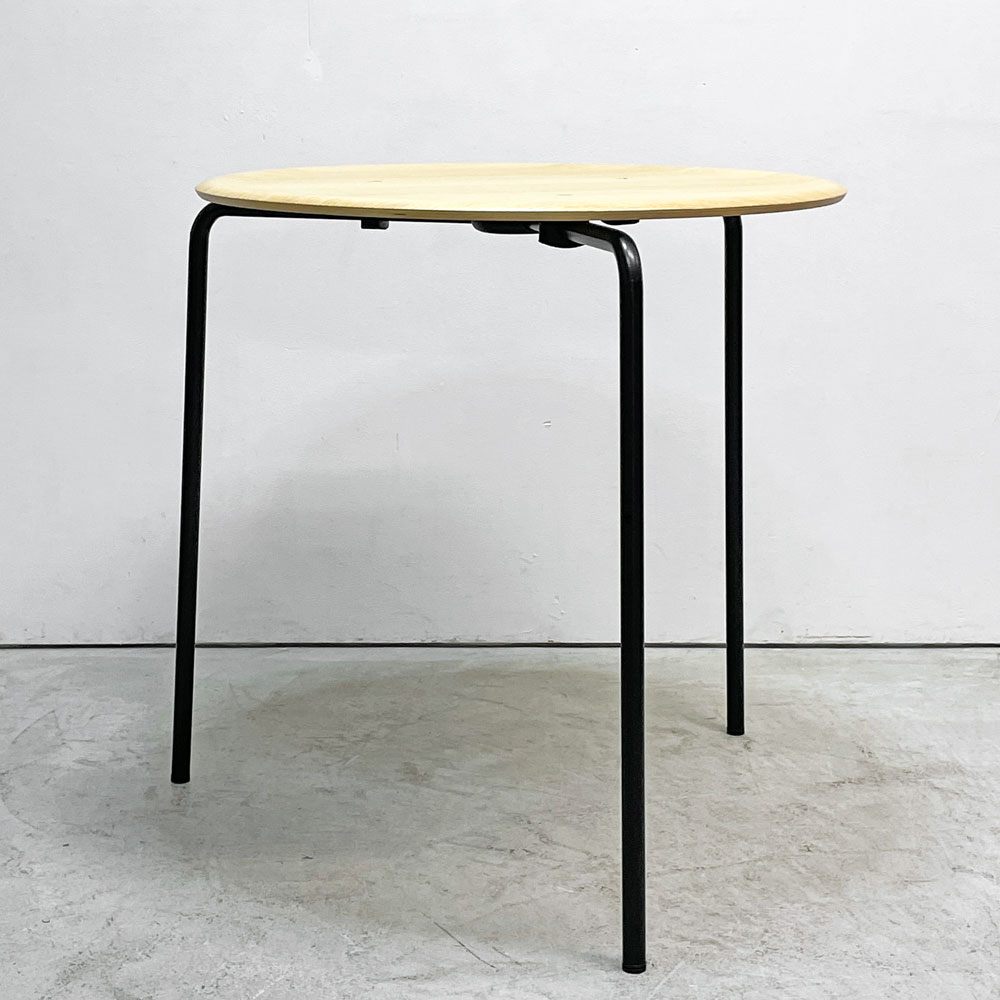 エンゲルブレヒト Engelbrechts ケヴィ KEVI 2010 ダイニングテーブル オーク材 プライウッド カフェテーブル 70cm 3本脚 ヨルゲン・ラスムッセン デンマーク 未使用品 B ●