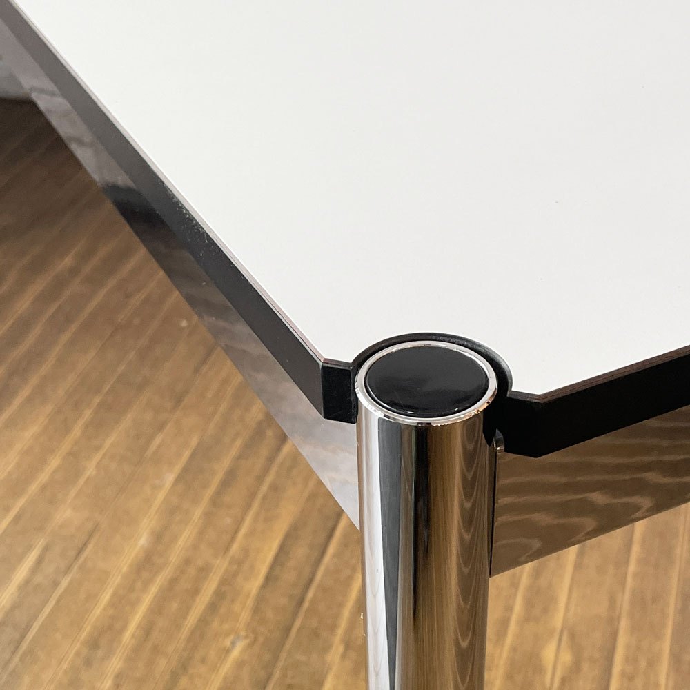 USMモジュラーファニチャー USM Haller USMハラーテーブル ワーキングデスク ダイニングテーブル パールグレーラミネート(ホワイト) フリッツ・ハラー スイス ◎