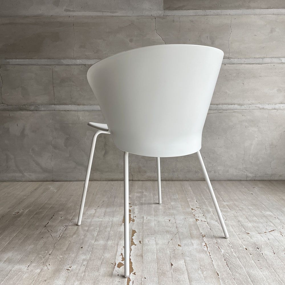 カリガリス Calligaris バイア Bahia CS/1814 ダイニングチェア スチールレッグ ポリプロピレン マットオプティックホワイト イタリア モダンデザイン ドンドリ・エ・ポッチ Dondoli e Pocci  廃番 B♪