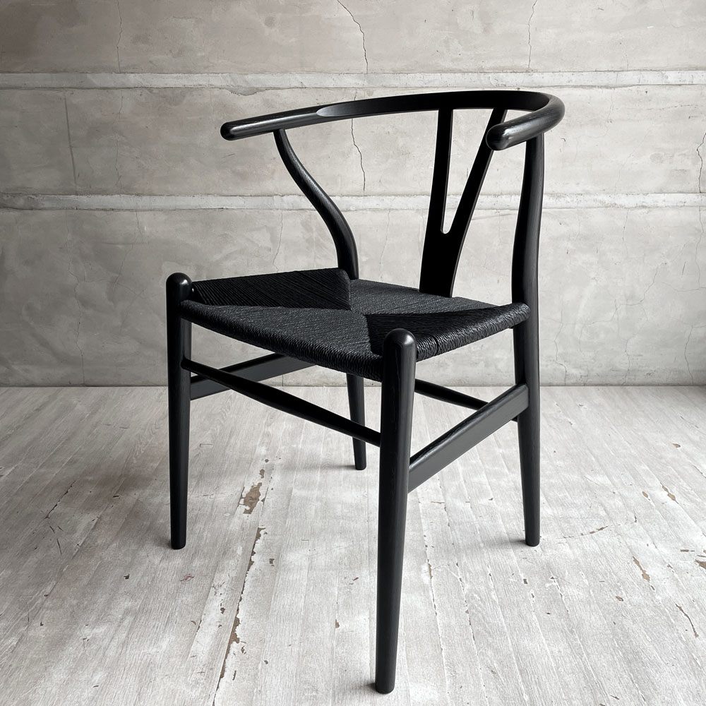 カールハンセン＆サン Carl Hansen & Son CH24 Yチェア ブラックラッカー × ブラックペーパーコード ハンス・J・ウェグナー オーク材 美品 ♪