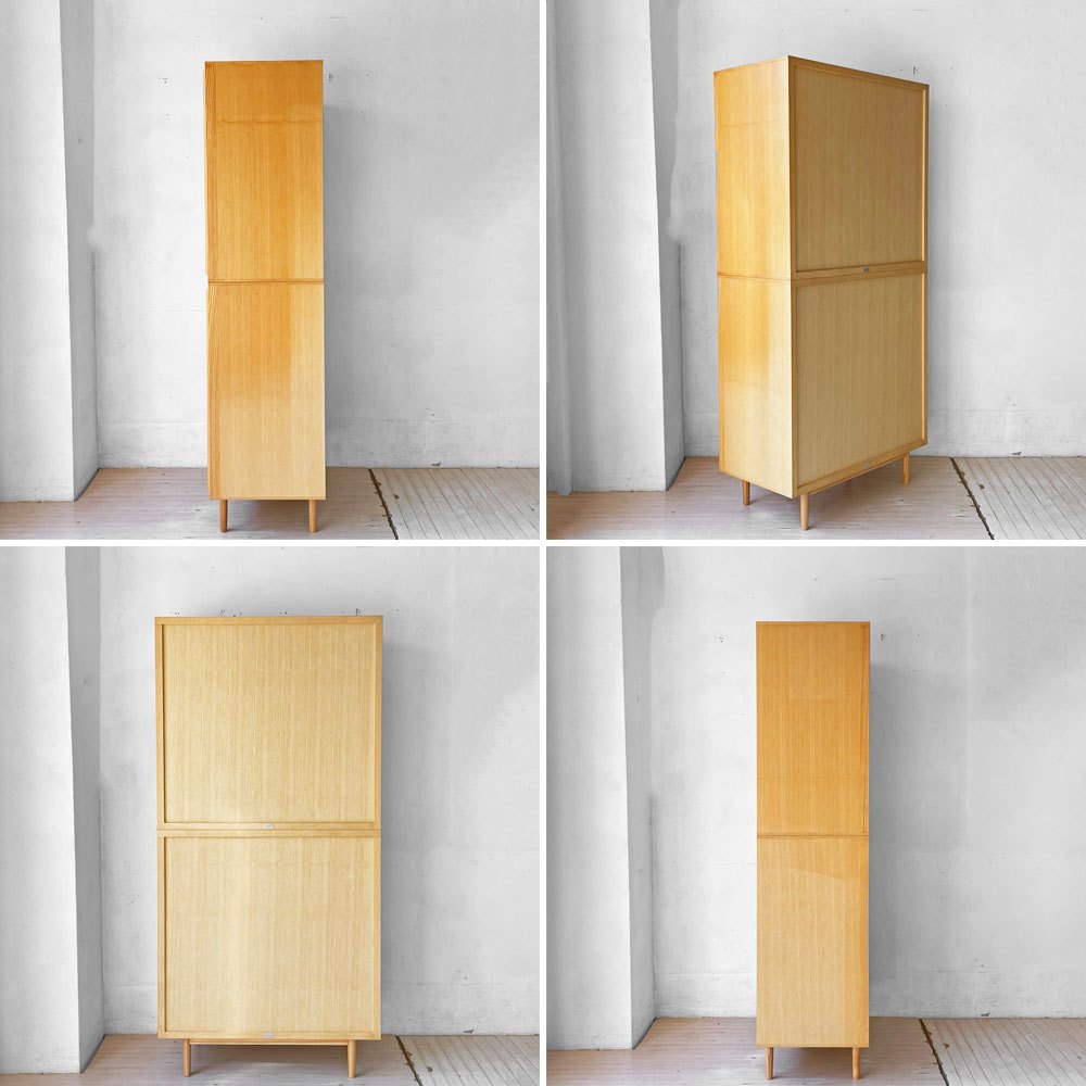 イデー IDEE リリハ キャビネット LILIHA CABINET ガラス戸 引戸 アッシュ材 福島仁 ナチュラルモダン 廃盤 ★