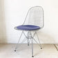 ヴィトラ vitra ワイヤーチェア Eames Wire Chair DKR5 エッフェルベース シートパッド付 ファブリック ブルー系 C&R イームズ ミッドセンチュリー ★