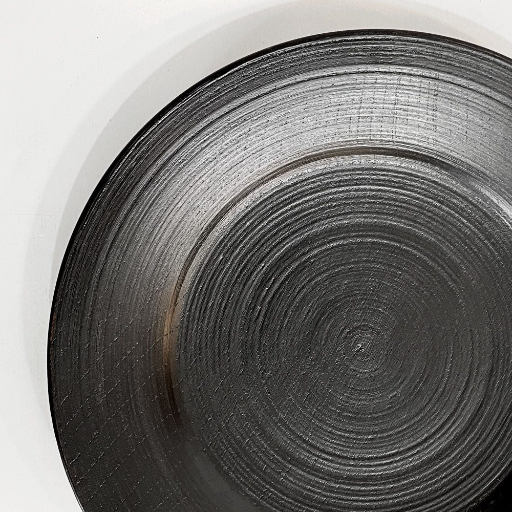 赤木明登 Akito Akagi パスタ皿 黒 nurimono 約21cm 漆器 輪島塗 現代作家 D ◎