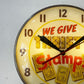 PAM Clock Co. Thrifty Stamps 電飾サインクロック 照明付き時計 USビンテージ  50s 60s 時計不動 ★